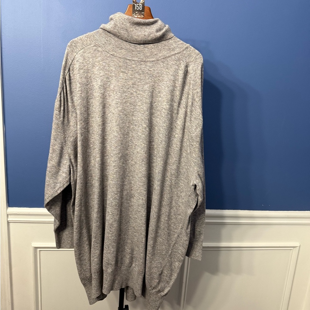 Gray Turtleneck Sweater dress